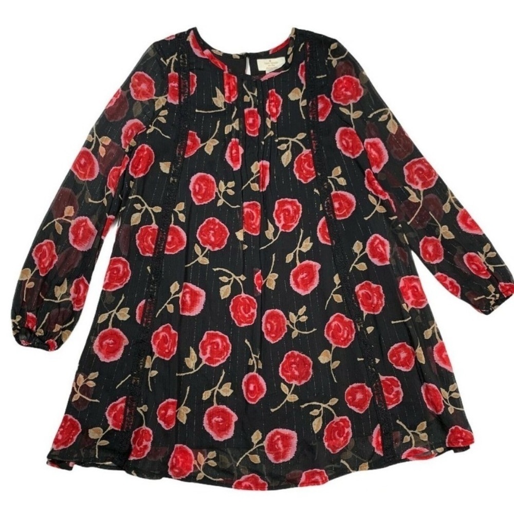 Kate Spade New York Floral Metallic Shift Dress